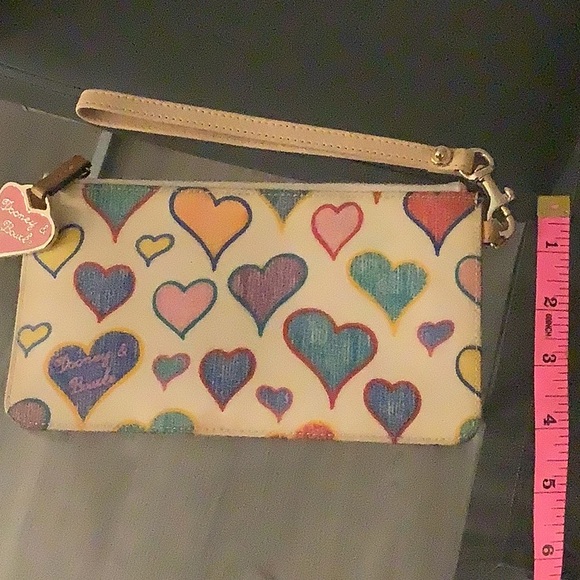 ⭐️HOST PICK⭐️ Dooney & Bourke Rainbow Zipper Keychain Wristlet EUC - Picture 16 of 16